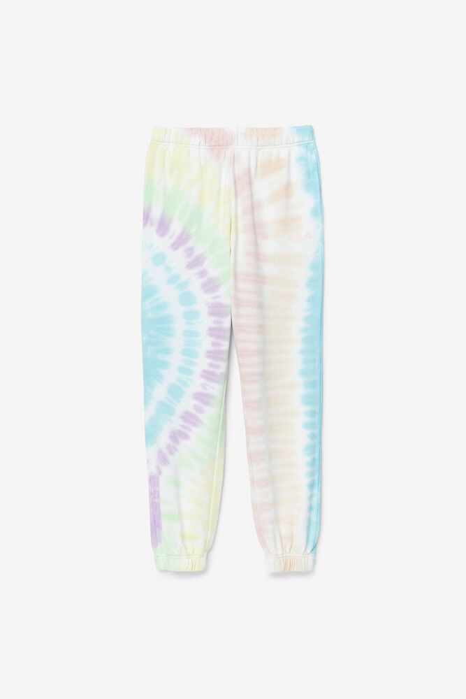Fila Pants Womens White - Raleigh Tie Dye Jogger - Philippines 4718905-WS